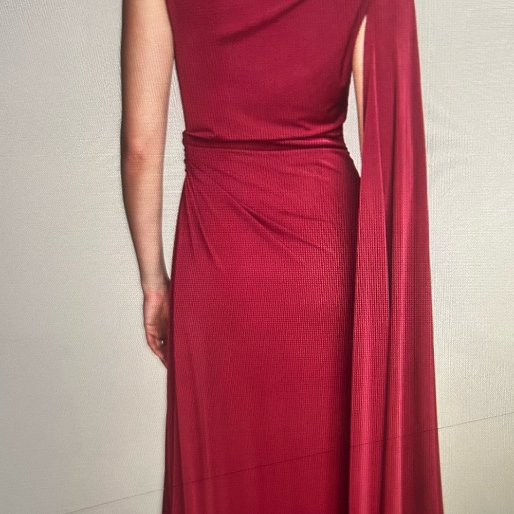 Donna Karan One Shoulder Burgundy Dress
NWT - Picture 6 of 6